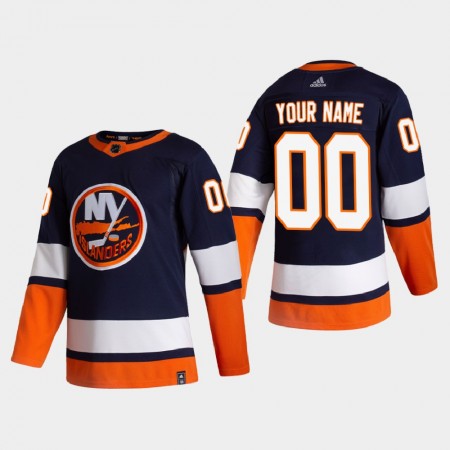 New York Islanders Custom 2020-21 Reverse Retro Authentic Shirt - Mannen